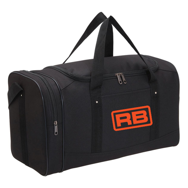 RB Black Gym Sports Bag